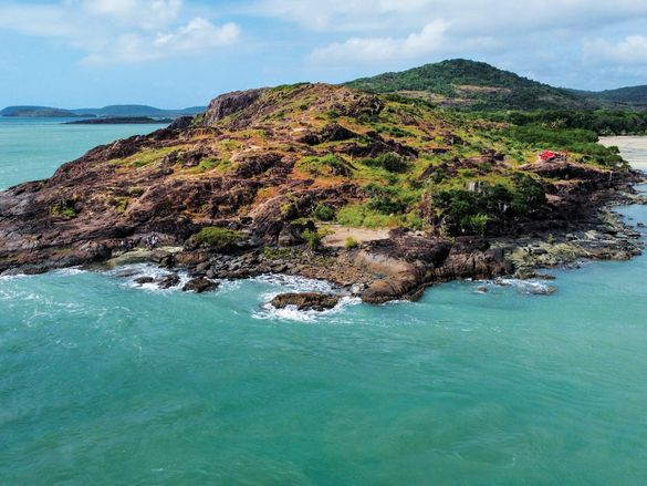 View of Australia's northern islands on the Cape York Air Safari