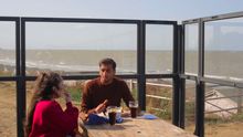 Dinner with sea views