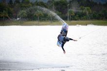 Hayden Quinn wakeboarding at Cable Wake Park, Penrith Hayden Quinn wakeboarding at Cable Wake Park, Penrith