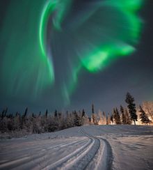 Northern lights in Fairbanks, Alaska