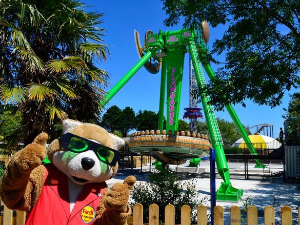 Ferdi with the Sky-Force ride Ferdi with the Sky-Force ride