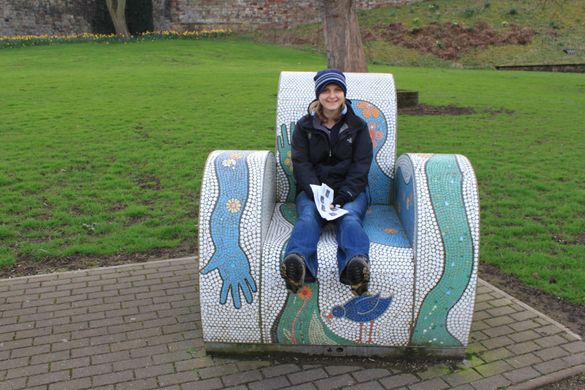Jane Harvey sat on a clue in Carlisle
