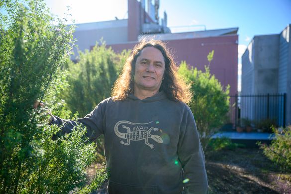 Clarence Slockee at South Eveleigh Community Rooftop Garden