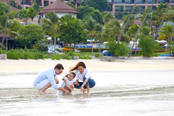 Family enjoying Marine Walk activity at Pullman Phuket Panwa 