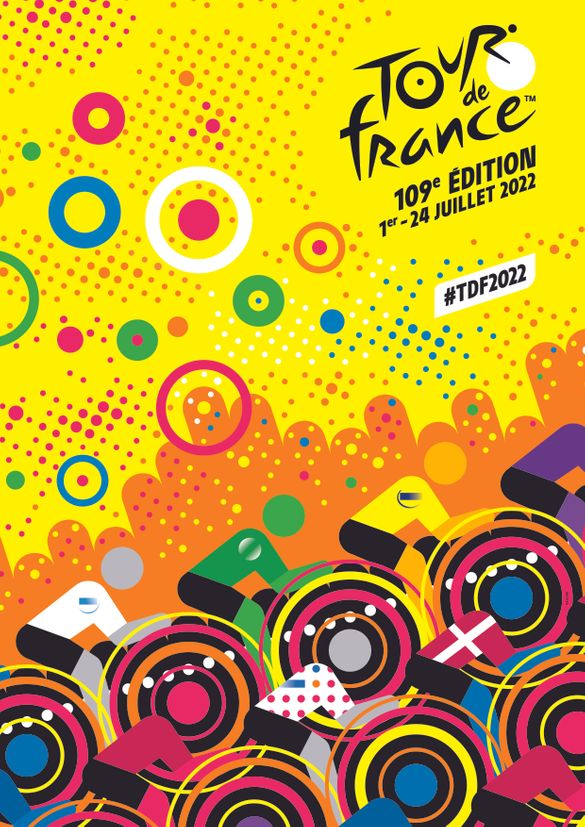 The official Tour de France 2022 poster has been revealed. Based on the Danish hosting of Grand Départ, a poster competition was announced in April, inviting Danish graphic designers and passionate amateurs to submit bids for this year's poster. The winne