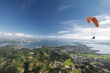 Paragliding over Hamamatsu