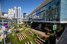 Photo Credit: Salesforce. View of Moscone Center at Dreamforce 2021.