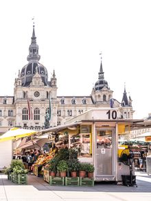 Graz, Market on Hauptplatz 