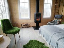 Inside a hermitage cabin