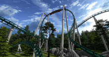 A rendering of the new ride Fønix, which will be Denmark's largest and fastest ride.