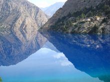 Lake Phoksundo on Upper Dolpo to Jomsom GHT trek in Nepal 