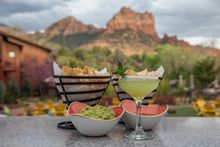 Sedona - Amara Resort - SaltRock_Cocktails & Red Rock View - courtesy of Amara Resort