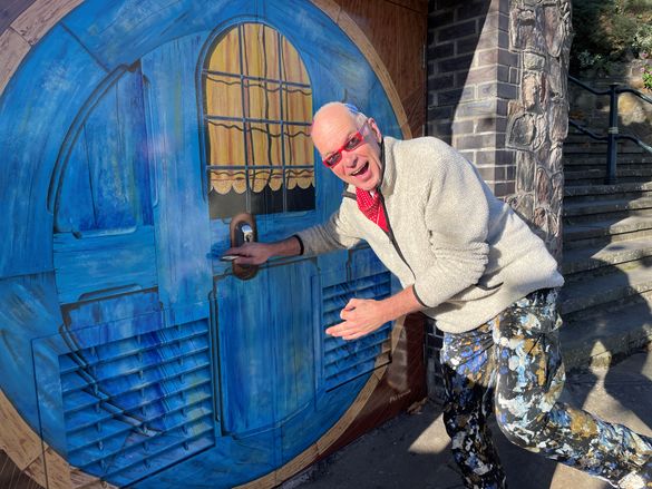 The new Hobbit Door in Great Malvern by local artist Phil Ironside