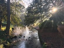 Early morning at Kearsney Abbey, Dover in White Cliffs Country