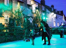 Having an ice time: families take to The Black Swan at Helmsley’s pop up rink 