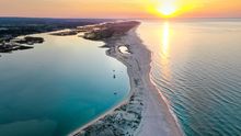 Sunset over Ria Formossa