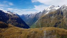 Aerial views on flight to Milford Sound