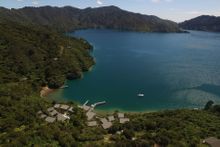 Bay of Many Coves resort where guests stay on Walk into Luxury's Queen Charlotte Walk & Cruise