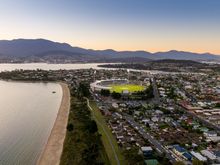 Aerial Blundstone Arena Events Tasmania