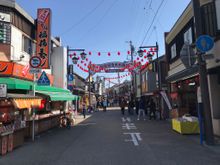 Monzen promenade at Toyokawa Inari