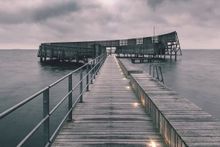 The Kastrup Sea Baths, situated off-shore in the Øresund Sound, has great views of the Saltholm Island and Sweden.