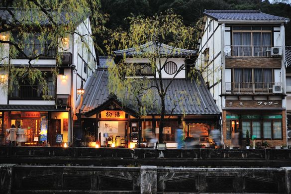 Traditional architecture of Kinosaki Onsen Traditional architecture of Kinosaki Onsen