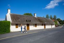 The birthplace in 1759 of the poet Robert Burns and now a museum In Alloway