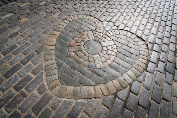 The Heart of Midlothian Mosaic, Royal Mile, Edinburgh