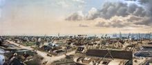 Lithograph of Key West in 1855 by Chandler & Company is one of the images featured in the ‘Key West 200’ exhibit at the Key West Art & Historical Society’s Custom House Museum. 