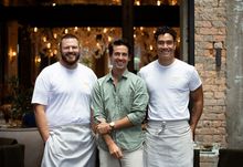 From left to right: Andrew Lautenbach, Tom Hishon, Uelese Mua 