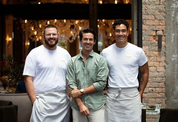 From left to right: Andrew Lautenbach, Tom Hishon, Uelese Mua 