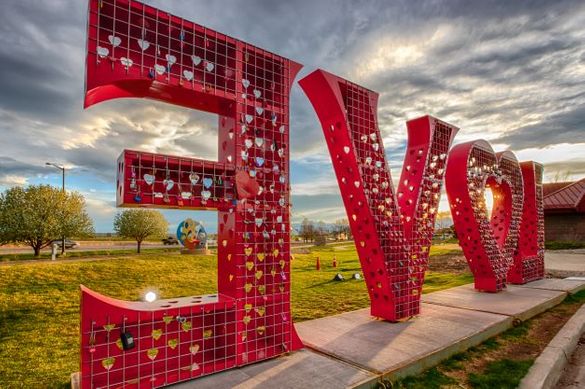 Loveland's LOVE Lock Sculpture