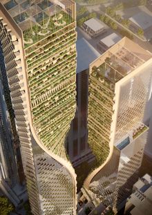 Hotel guests will arrive via a Sky Lobby situated on the 63rd floor