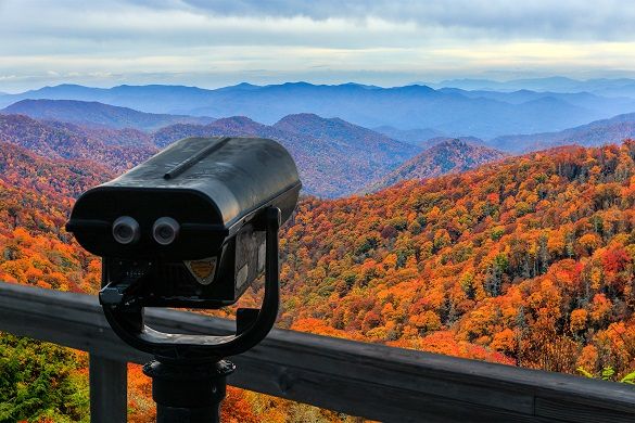 View across the Great Smoky Mountains