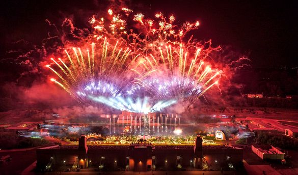 Kynren's breath-taking climax at 11Arches Park Kynren's breath-taking climax at 11Arches Park