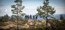 High Coast Hike - Sweden's second largest hike. The High Coast in the Ångermanland province of north eastern Sweden, is a UNESCO World Heritage site known for its unique and highly scenic land and seascape and its distinctly red Nordingrå granite cliffs a