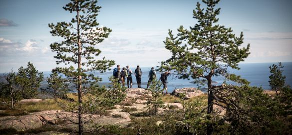 High Coast Hike - Sweden's second largest hike. The High Coast in the Ångermanland province of north eastern Sweden, is a UNESCO World Heritage site known for its unique and highly scenic land and seascape and its distinctly red Nordingrå granite cliffs a