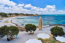 Koora-Yeye-Boordawan-Kalyakoorl sculpture at Rottnest