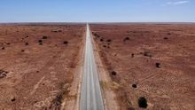 Aerial view of the 90 mile straight