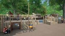 A CGI of the new penguin enclosure which is being developed at Birdland