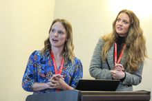 Chloe Gunning and Anneka Roberts