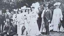 King George V and Queen Mary during a visit to The Headland