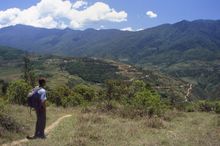 On trek - the Samtengang section of the Trans Bhutan Trail