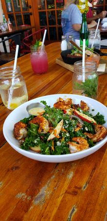 You can taste the freshnesh in every bite at The Floridian in St. Augustine.  The Chop Chop salad with grilled shrimp is a local favorite. 
