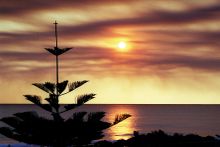 Sunset over the Indian Ocean from Seashells Scarborough