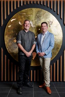 Chef Adam Woodfield (Salted Egg) and Quincy Hotel Melbourne GM (Christian Price)