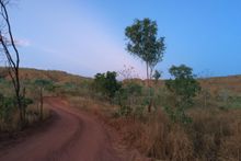 Colours at sunset on the road to El Questro 