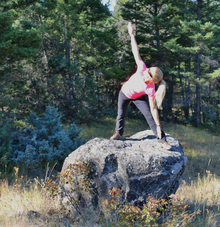 Yoga on the trail, Echo Valley Ranch & Spa
