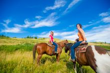 Horse riding across the Cypress Hills, Historic Reesor Ranch