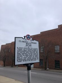 The Clarence Cameron White historical marker in Clarksville, Tenn. is part of the TN Music Pathways.